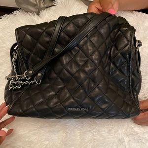 Michael Kors All black leather purse